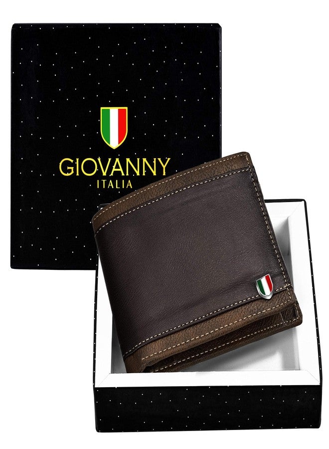 GIOVANNY BRWTTN01 Brown Leather Wallet for Men - Image 5
